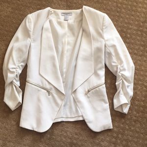 White fashion blazer